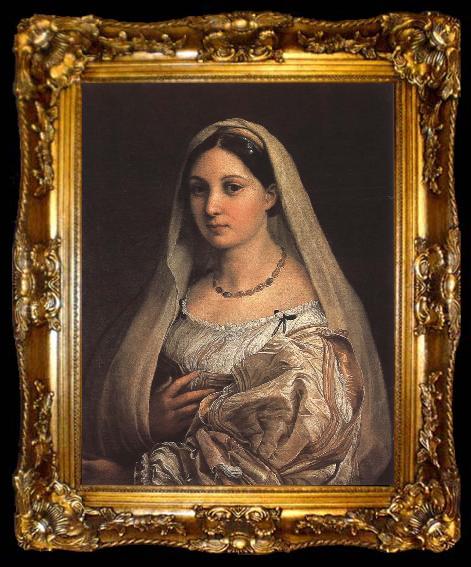 framed  RAFFAELLO Sanzio Wearing veil woman, ta009-2